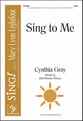 Sing to Me SAB choral sheet music cover